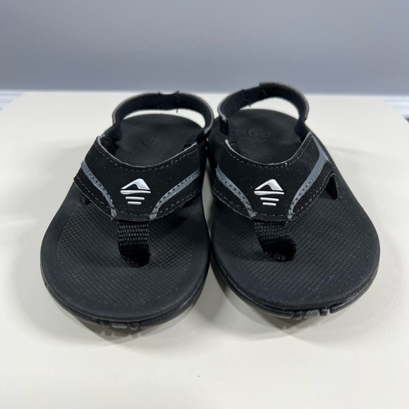 Reef Toddler Sandals Black Slip On Sling Back Summer Pool Boy/Girl size 5/6 - Picture 3 of 8